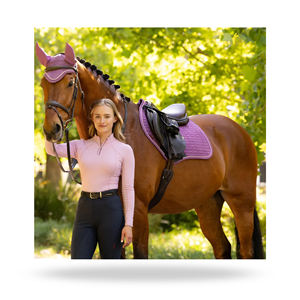 Classic Close Contact Square Saddle Pad Horse Riding Saddle Pad Equestrian <b>Equipment</b> - Product Image 1