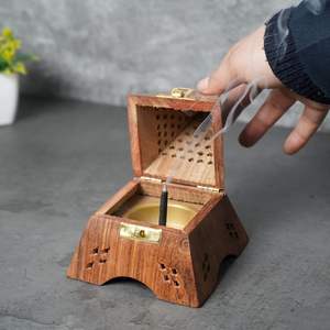 Brûleur à bakhoor en bois, produit très demandé pour le Ramadan, meilleure vente, décoration intérieure pour maison et hôtel, bakhoor longue durée - Product Image 3