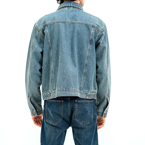 New Wholesale Denim Jacket for <b>Men</b> and Slim Fit High Quality Best Style Outdoor Fashionable Denim Jackets - Product Image 3