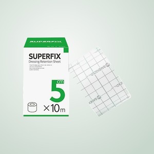 Rouleau de pansement Superfix 5cm x 10m, bande adhésive non tissée pour fixation médicale - Product Image 1