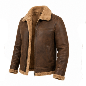 Chaqueta de Cuero de Lujo para Hombre, Hecha a Mano, Estilo Motero, Moda Urbana, Corte Ajustado, Diseño con Cremallera, Abrigo Cálido de Invierno, OEM Personalizado 2026 - Product Image 3