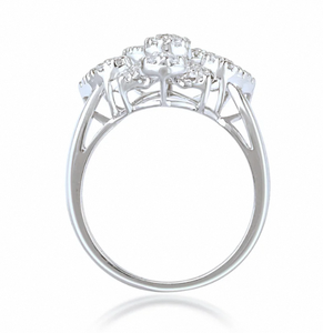 Bague en or 9 carats sertie de diamants pour femme, prix de gros, best-seller, pour fiançailles et fêtes, fabriquée en Inde - Product Image 3