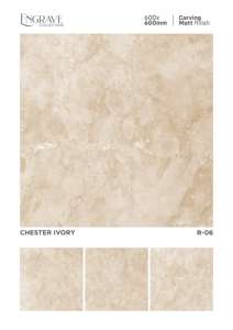 Carreaux en porcelaine LEXONA 600x600MM Texture mate solide Épaisseur 8-9mm Résistants à l'usure Antidérapants Carreaux pour sol/mur pour un style moderne - Product Image 4