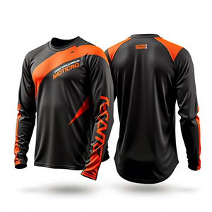 Jersey de Motocross de Alta Calidad, Personalizado con Etiqueta, Talla Personalizada, Ropa Deportiva Transpirable Diseñada para Carreras - Product Image 5