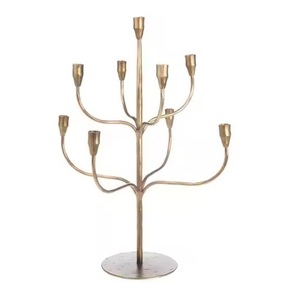 Candle Metal <b>Candlestick</b> Standing <b>Large</b> Decorative Candle Pillars Stand For Wide Lighting Use - Product Image 3