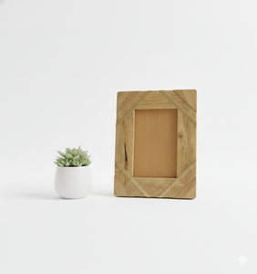Natural Wood Creative Durable Eco-Friendly Handmade Photo <b>Frame</b> for Home Decor Tabletop and <b>Wall</b> Display - Product Image 1