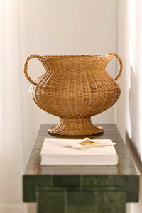 Vase en rotin durable, tissé à la main, vase décoratif pour hôtel, complexe hôtelier et boutique, vase décoratif pour la décoration de la maison, OEM ODM - Product Image 1