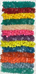 Perles en résine trèfle à quatre feuilles porte-bonheur 25 mm |   Perles de trèfle arc-en-ciel, lot de 27 couleurs - Product Image 5