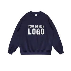 Sweat-shirt en coton blanc pour homme, manches longues, logo imprimé sur le devant, coupe classique, style automne - Product Image 2