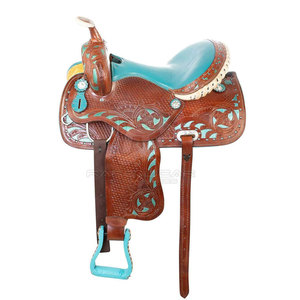 Silla de Montar Occidental de Cuero Hecha a Mano, Asiento de Cuero Suave, Costuras Duraderas, Opciones de Diseño Personalizado - Product Image 4