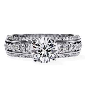 Anillo de compromiso moderno con diamante solitario cultivado en laboratorio, doble banda, 0.67 ct, claridad VVS/VS, certificado IGI, oro amarillo, blanco y rosa de 9K - Product Image 4