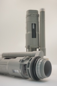 Válvula de Descarga para Cisterna de Inodoro de 1 y 2 Piezas, Fabricada en Goma y ABS Moldeada por Inyección, Ahorra Agua y Ofrece un Rendimiento Duradero - Product Image 2