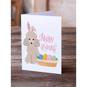 Lunatique A7 taille 5x7 cartes vierges jouet crème caniche cartes de voeux de pâques paquet de 8 avec enveloppes - Product Image 2