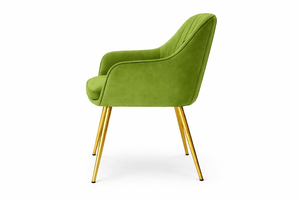 Fauteuil à bascule moderne avec coussin en velours, pieds en métal robustes, pour hôtel, école, villa et appartement, utilisation intérieure/extérieure, décoration intérieure - Product Image 3