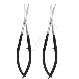 Tijeras Profesionales para Cejas de Acero Inoxidable con Diseño de Resorte, Hoja Recta y Curva, Tijeras para Manicura - Product Image 3