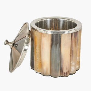 Cubo de Hielo Ecológico Hecho a Mano con Incrustaciones de Cuerno, Interior de Acero Inoxidable, Capacidad de 5L, Diseño Floral, Moderno y Lujoso para Fiestas y Bares - Product Image 6