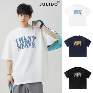 100% algodón elegante Camiseta de manga corta de gran tamaño para Primavera Verano cómodo diseño de Jersey de moda urbana - Product Image 5