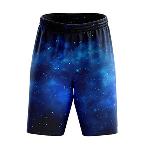 Short de bain décontracté pour homme, taille mi-haute avec cordon de serrage, coupe ample, séchage rapide, anti-plis, anti-UV, 100 % polyester - Product Image 6