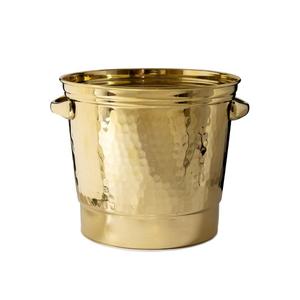 Seau à glace en cuivre martelé antique de 5 litres avec poignées dorées, style américain, qualité alimentaire, pour accessoires de bar - Product Image 2