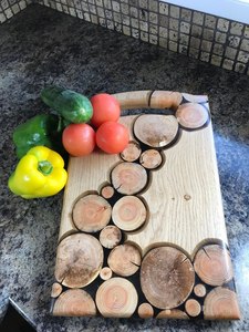 Handmade wooden chopping <b>board</b> cutting <b>board</b> kitchen solid wood butcher block durable for slicing vegetables fruits meat - Product Image 5