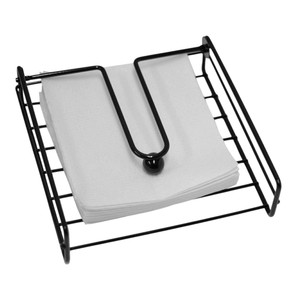 Decorative Design Rectangular Shaped <b>Matte</b> Black Powder Coated Finished Iron Napkin Holder For Dining <b>Table</b> Accent For Gifting - Product Image 4