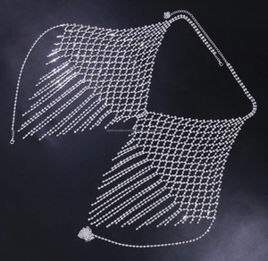 Chaîne de corps de lingerie à pompons: bijoux brillants pour le glamour en boîte de nuit - Product Image 3