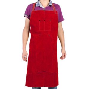 Premium Heavy-Duty Cowhide Split <b>Leather</b> Welder Safety <b>Apron</b> Industrial Work Protection Heat Resistant Sleeveless Fire Resistant - Product Image 4