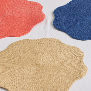 Vietnam Handmade Woven Placemat Wholesale Supplier Flower Woven Placemat Decorative Dining Table <b>Accessory</b> OEM ODM - Product Image 2