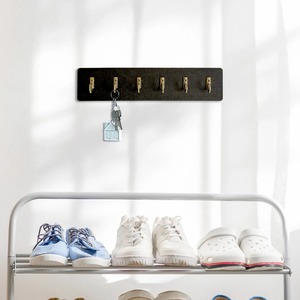 Modern Family Theme Black Metal <b>Wall</b> Mounted <b>Key</b> Holder <b>Hook</b> <b>For</b> Hanging Light Weight Bags And Handbags Or Car <b>Keys</b> From India - Product Image 4