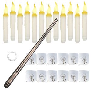 12 Velas LED Flotantes sin Llama, Funcionan con Pilas, Luz Cálida Parpadeante para Decoración de Ventanas - Product Image 4