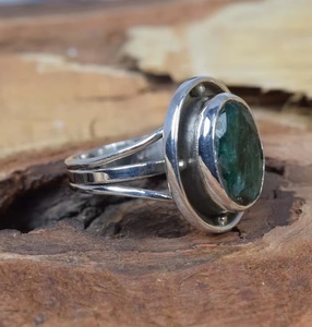 925 Sterling Silver Mens Green Onyx <b>Ring</b> Natural Oval Gemstone Handmade <b>Statement</b> <b>Ring</b> Christian Jewelry Factory Wholesale - Product Image 3