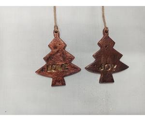 Décoration de Noël miniature dorée, ornement suspendu pour arbre de Noël, décoration murale et de porte personnalisée pour les fêtes, au meilleur prix - Product Image 1