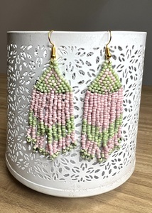 Pendientes de Aro de Moda con Cuentas de Vidrio, Diseño de Tendencia 2026, Joyería de Plata Hecha a Mano con Baño de Oro para Mujeres y Niñas - Product Image 6