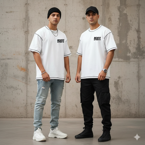 T-shirt Rexfit Sports Premium Streetwear délavé à l'acide, haute densité, effet usé, style urbain - Product Image 3