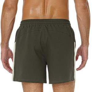 Shorts de sport décontractés d'été pour hommes, pour entraînement, jogging, gym, respirants, taille élastique, logo personnalisé, fermeture éclair en nylon - Product Image 2