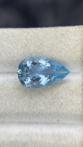 Certified Very Rare Natural Top Color Aquamarine Pear Shape <b>Cut</b> <b>Stone</b> With Good Luster Quality Loose Gemstone 4.18 Carat - Product Image 3