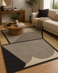 พรมไหมพรมถักมือ Jaipur Rugs รุ่น AIWL-3067 สีขาว/เขียวใบไม้ รูปทรงไม่สม่ำเสมอ - Product Image 1