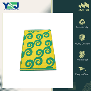 Low Market Price Easy to Clean and Corrosion Resistant Outdoor Carpets 100% Polypropylene <b>Plastic</b> Jacquard Mat from Thailand - Product Image 4