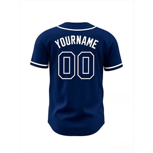 Maillot de baseball sur mesure, design personnalisé, respirant, séchage rapide, vêtements d'équipe sportive, service OEM disponible à des prix compétitifs - Product Image 2