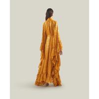 Robe de soirée rose élégante faite à la main, longueur cheville, coupe trapèze, col en V, unie, en viscose/soie écologique respirante, taille basse