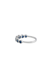 Multi Sapphire <b>Ring</b> in 92.5 Sterling Silver KLSR-11737 - Product Image 6