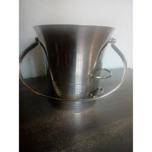 Elegant Stainless Steel <b>Ice</b> Bucket Silver Color Shiny Polish with Handle Handmade Home Bar Accessories for Bartending & Parties - Product Image 4