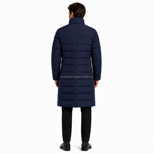 Manteau d'hiver long pour homme, doudoune épaisse et chaude, imperméable, coupe-vent, à capuche, matelassée, rembourrée, respirante, pour l'extérieur - Product Image 2