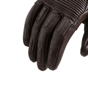 Vintage Brown Leather Motorcycle <b>Gloves</b> Retro Cafe Racer Moto <b>Gloves</b> Hard Knuckle Protection Full Finger <b>Touchscreen</b> Perforated - Product Image 5