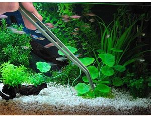 Kit d'outils d'aquarium en acier inoxydable, 30cm avec étui, ciseaux d'aquarium sirix Buy, ciseaux à ressort Pro - Product Image 4