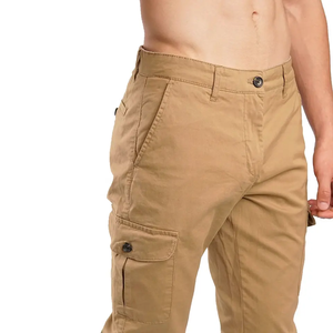 Pantalones Cargo Relajados Color Bronceado, Pantalones Personalizados para Hombre, Ropa Casual Urbana, Fabricación al por Mayor - Product Image 5