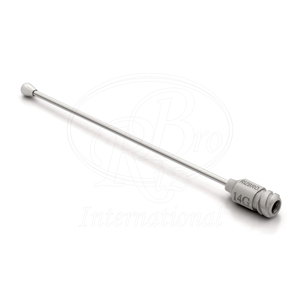 Tubo de alimentación para aves de acero inoxidable con punta de aguja recta y bloqueo de señuelo, 4.7mm 14G x 93mm - Product Image 1