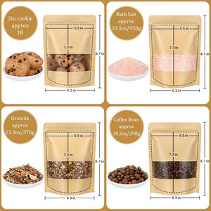 Bolsa de Papel con Cierre Hermético, Impresa y Grabada en Relieve, con Etiqueta de Cartón, para Envasado de Alimentos, Frutos Secos y Nueces, Personalizada - Product Image 4