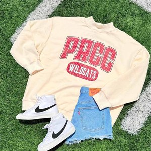 PRGC Cotton Fleece <b>Mock</b> <b>Neck</b> Sweatshirt Custom Sorority Fraternity Chenille Letter Pullover Unisex - Product Image 3