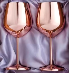 Modern Stainless Steel <b>Wine</b> <b>Goblet</b> Metal Reusable Drinking Cup Luxury Stemmed <b>Wine</b> Glass for Party Restaurant - Product Image 3